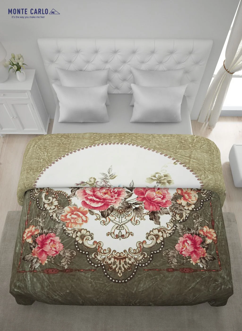 Printed Mink Double Blanket for Heavy Winter -2 Ply - Image 4