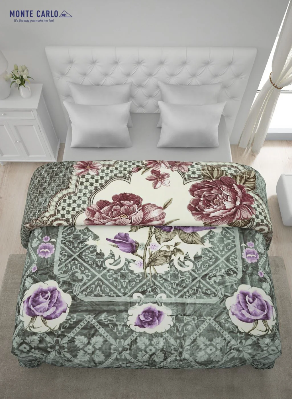 Printed Mink Double Blanket for Heavy Winter -2 Ply - Image 4