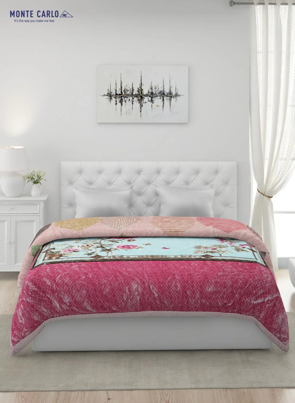 Printed Mink Double Blanket for Heavy Winter -2 Ply - Image 3