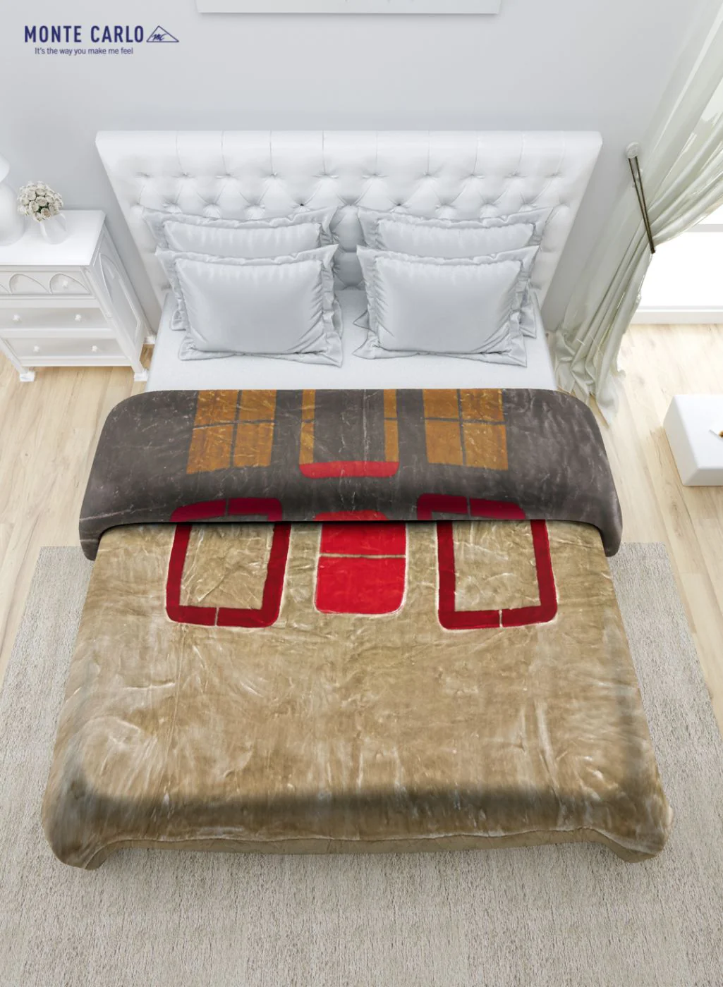 Printed Mink Double Blanket for Heavy Winter -2 Ply - Image 4