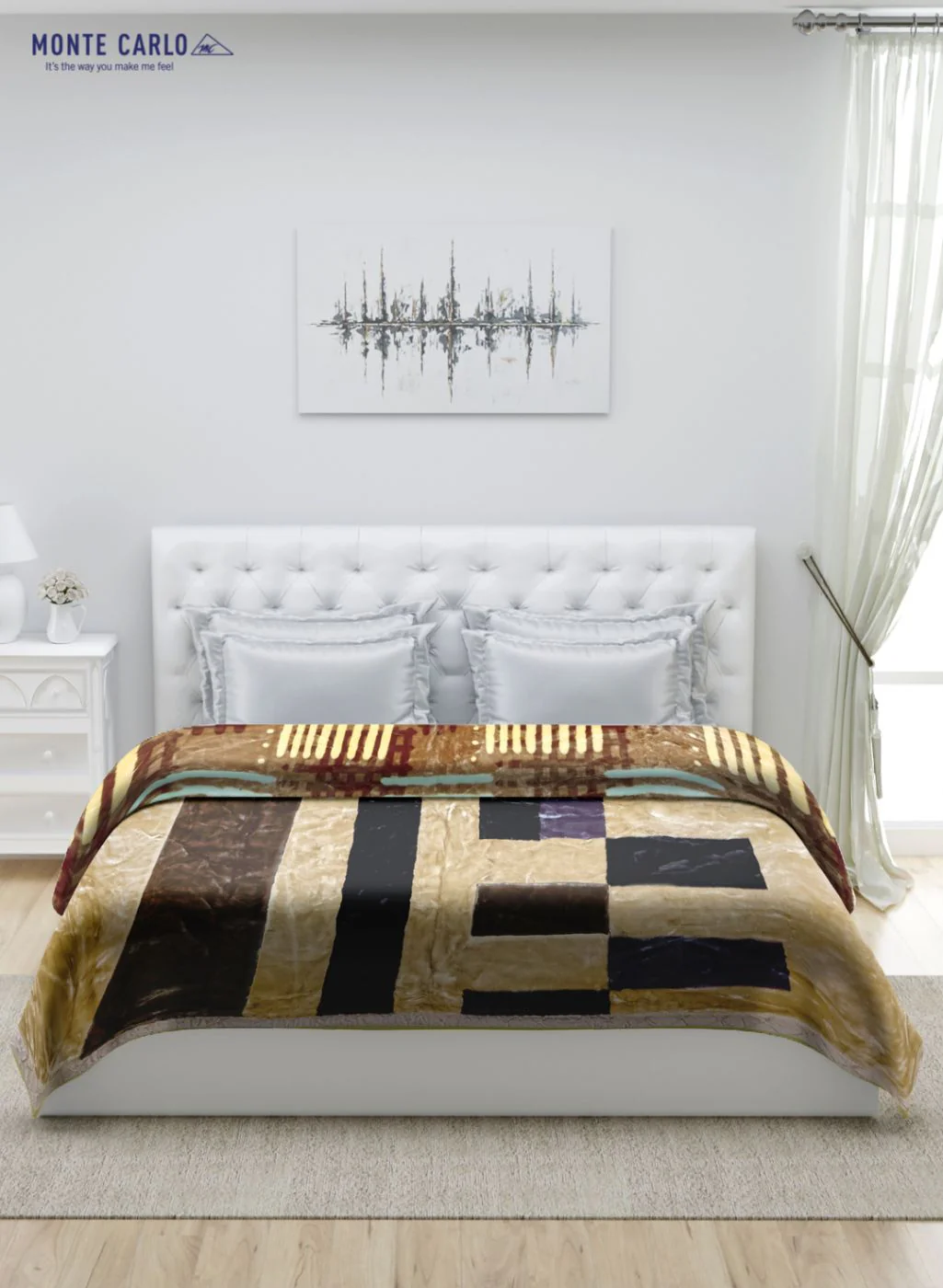 Printed Mink Double Blanket for Heavy Winter -2 Ply - Image 4