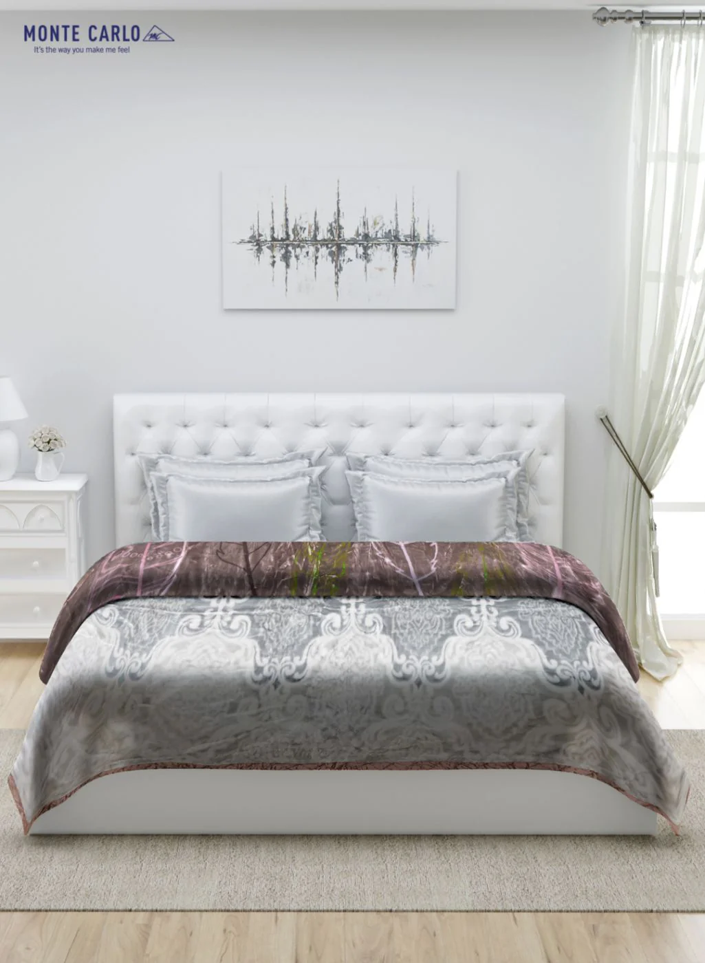 Printed Mink Double Blanket for Heavy Winter -2 Ply - Image 4