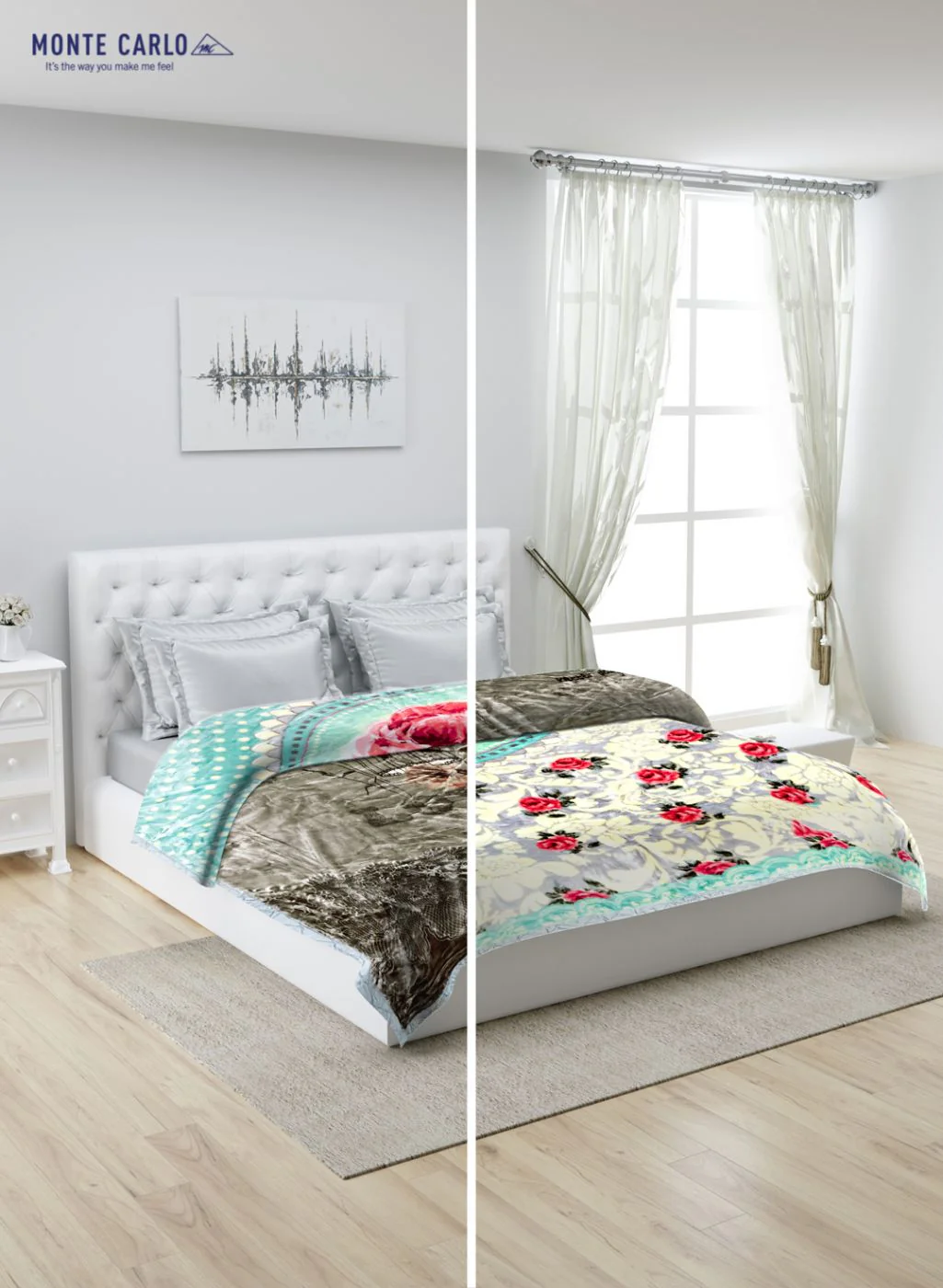 Printed Mink Double Blanket for Heavy Winter -2 Ply - Image 3