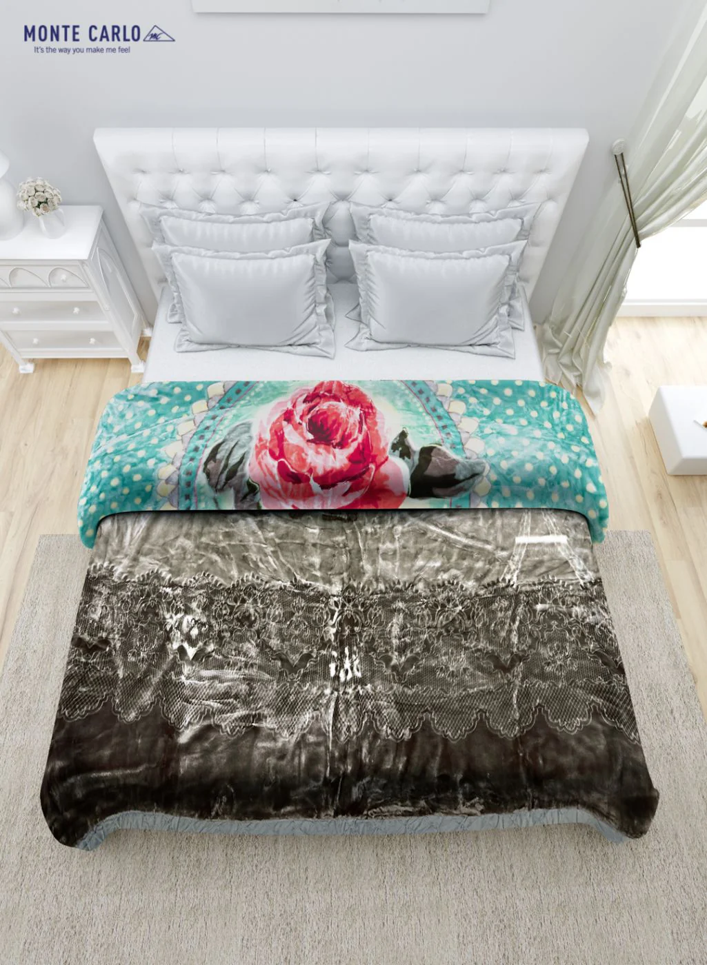 Printed Mink Double Blanket for Heavy Winter -2 Ply - Image 5