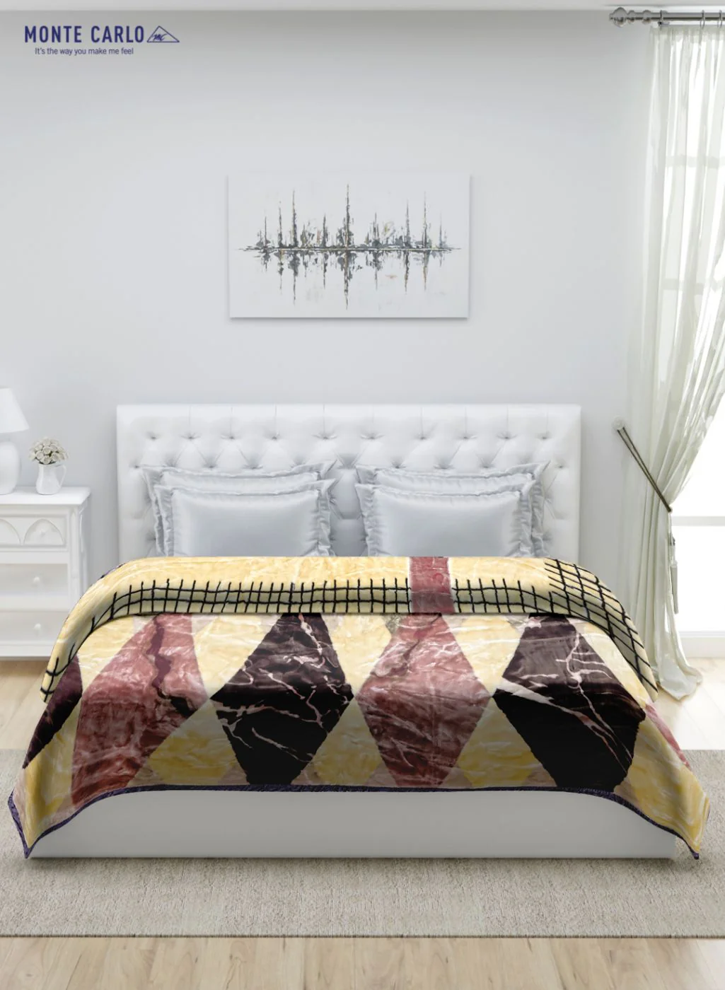 Printed Mink Double Blanket for Heavy Winter -2 Ply - Image 4