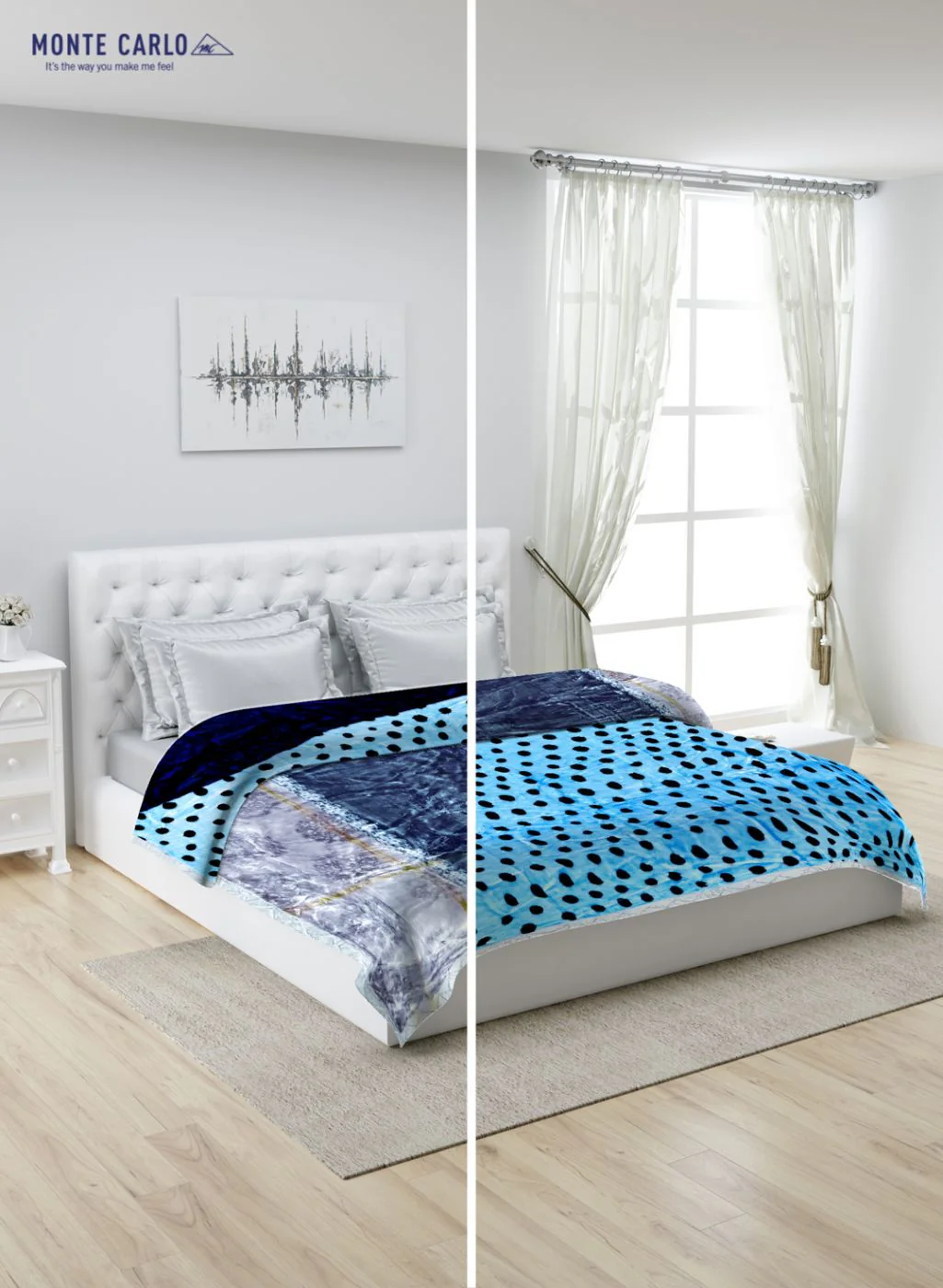 Printed Mink Double Blanket for Heavy Winter -2 Ply - Image 3