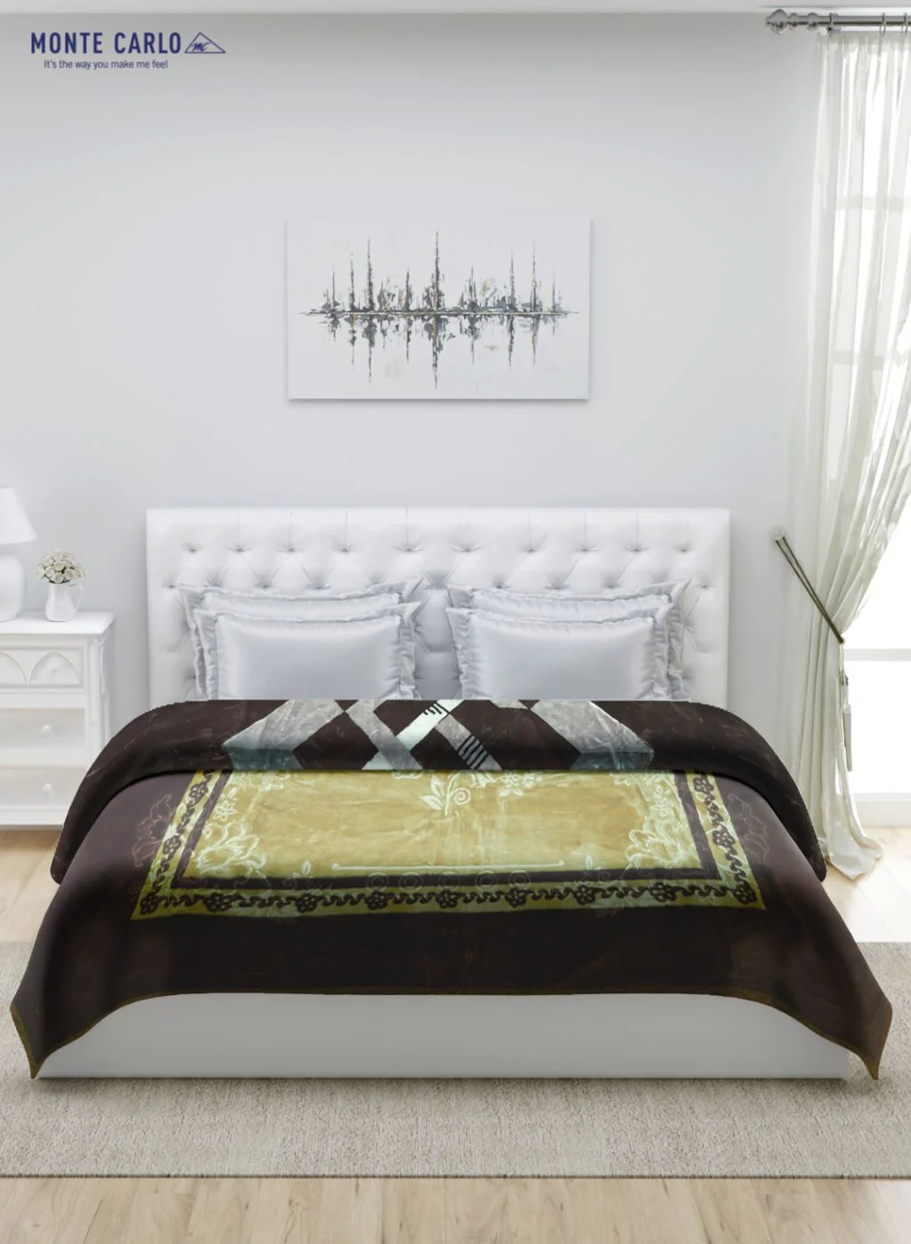 Printed Mink Double Blanket for Heavy Winter -2 Ply - Image 3