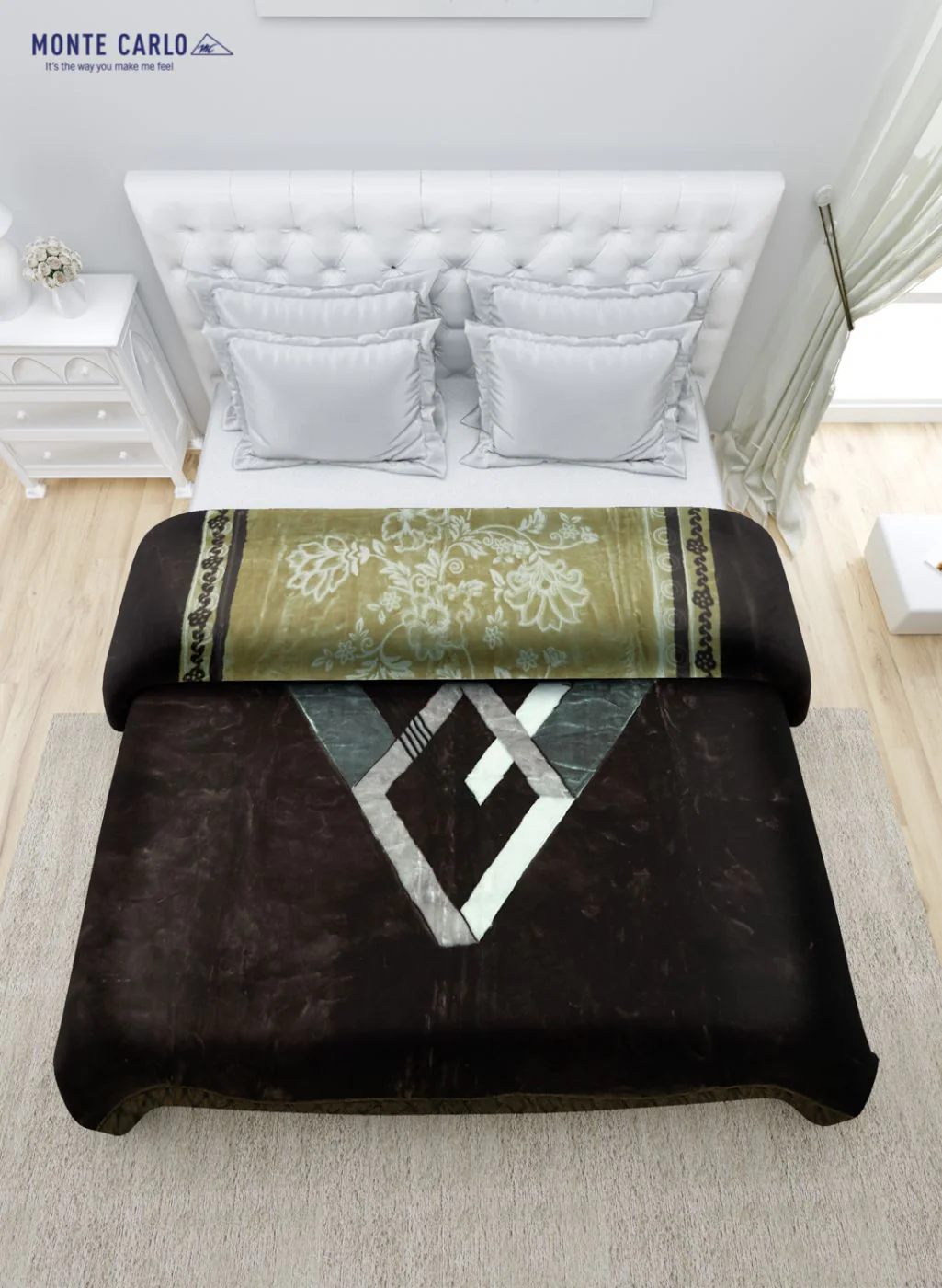Printed Mink Double Blanket for Heavy Winter -2 Ply - Image 4