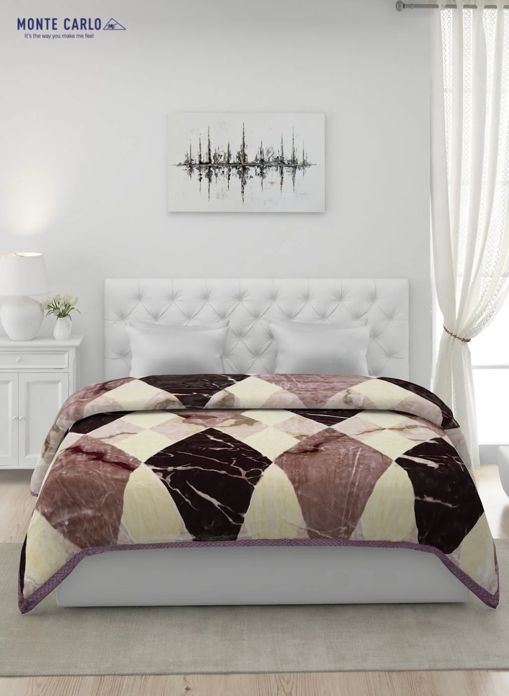 Printed Mink Double Blanket for Heavy Winter -2 Ply - Image 3