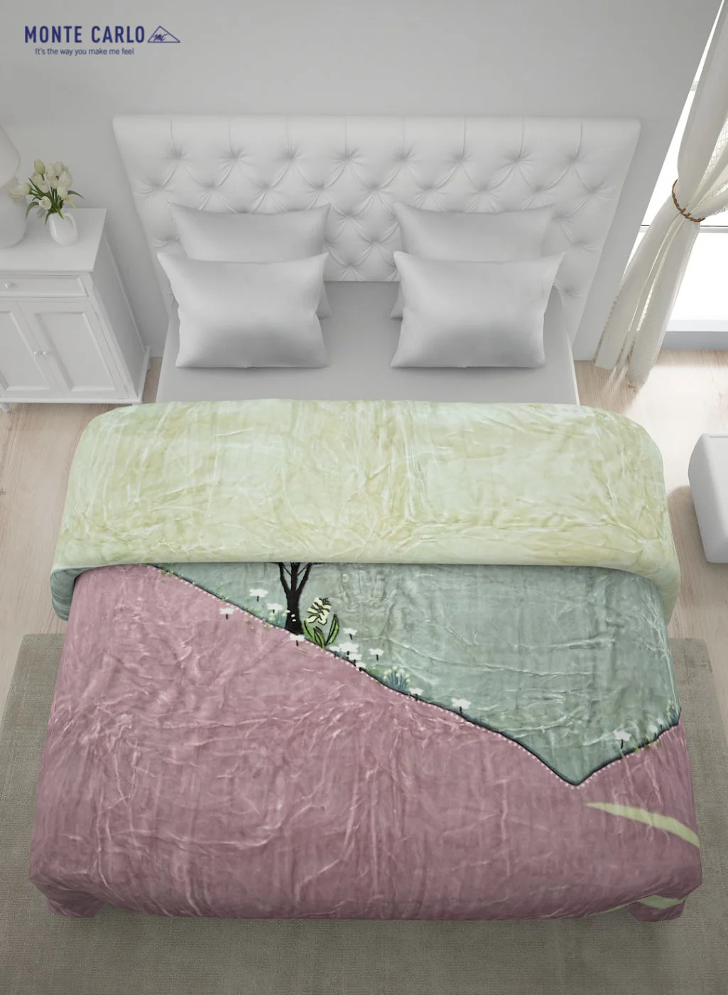 Printed Mink Double Blanket for Heavy Winter -2 Ply - Image 4