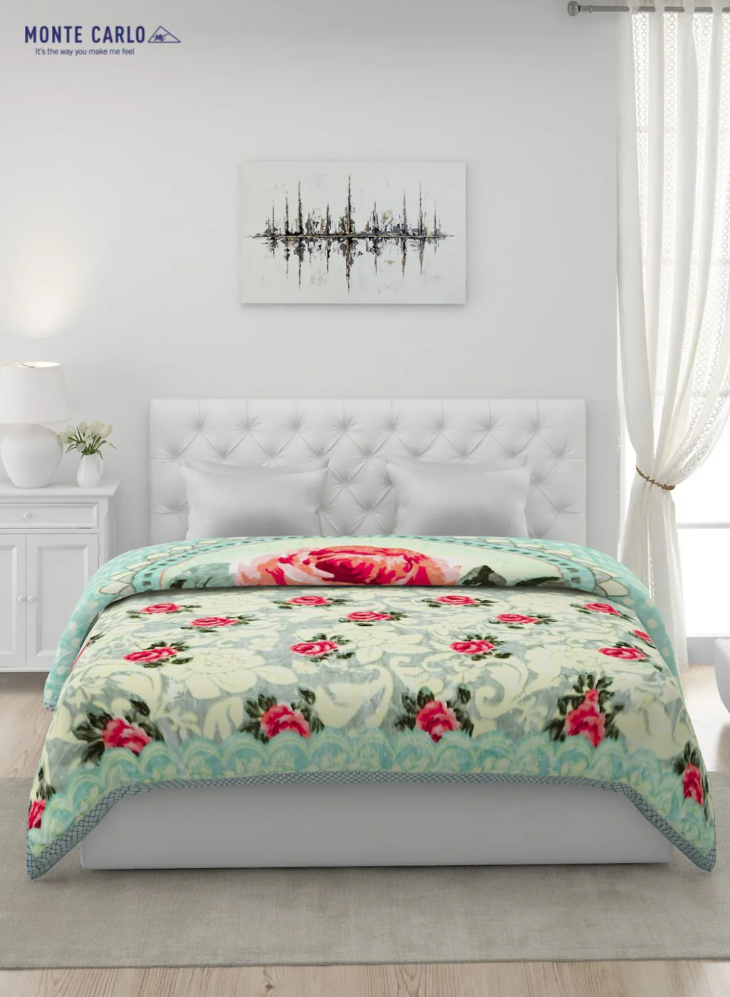Printed Mink Double Blanket for Heavy Winter -2 Ply - Image 3