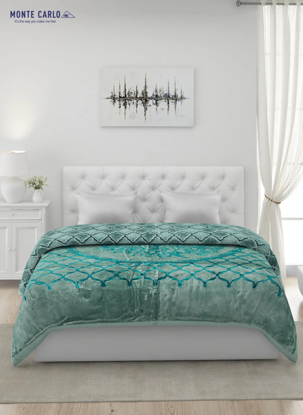Printed Mink Double Blanket for Heavy Winter -2 Ply - Image 3