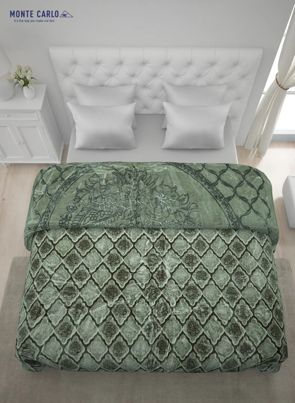 Printed Mink Double Blanket for Heavy Winter -2 Ply - Image 4