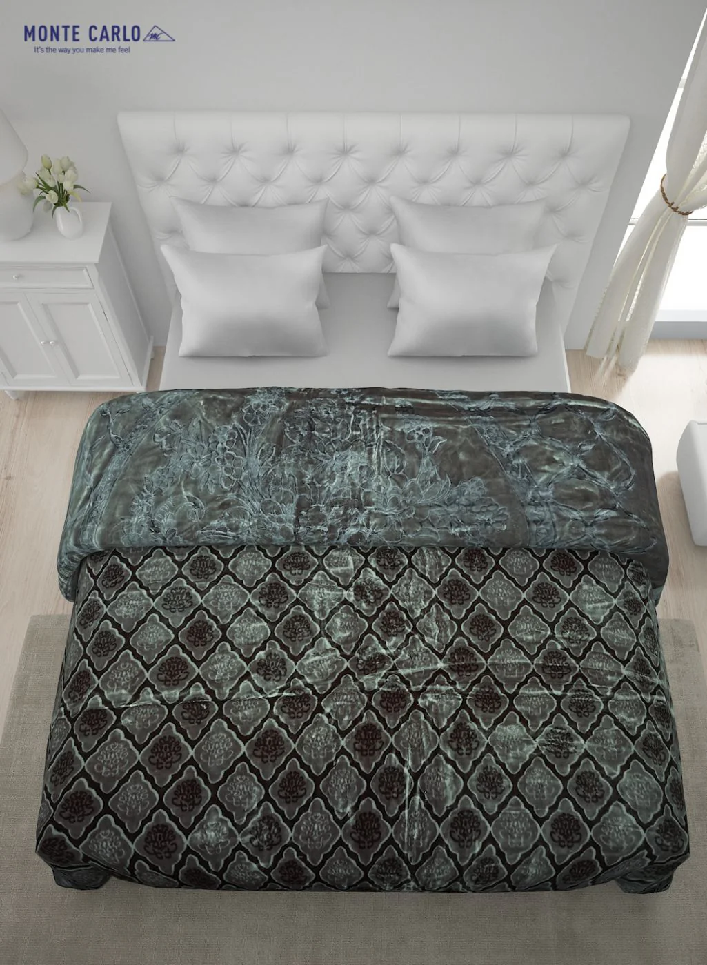 Printed Mink Double Blanket for Heavy Winter -2 Ply - Image 4