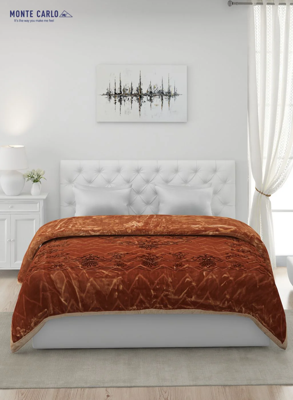 Printed Mink Double Blanket for Heavy Winter -2 Ply - Image 3