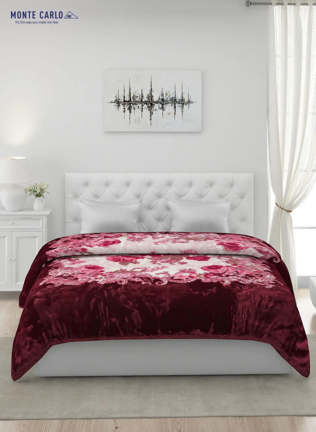Printed Mink Double Blanket for Heavy Winter -2 Ply - Image 3