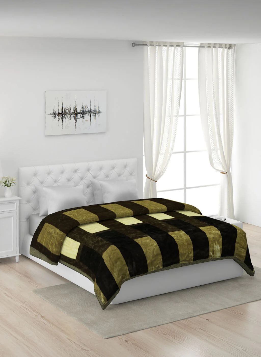 Printed Mink Double Blanket for Mild Winter - 1 Ply - Image 2