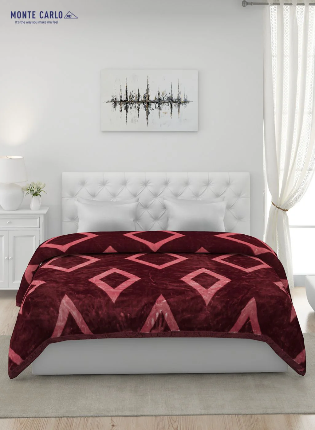 Printed Mink Double Blanket for Mild Winter - 1 Ply - Image 3