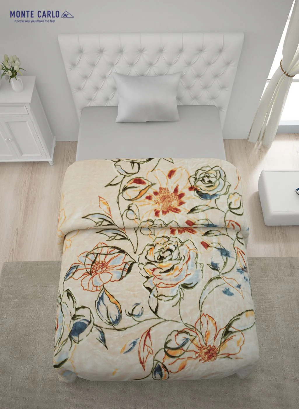 Printed Mink Single Blanket for Heavy Winter -1 Ply - Image 4