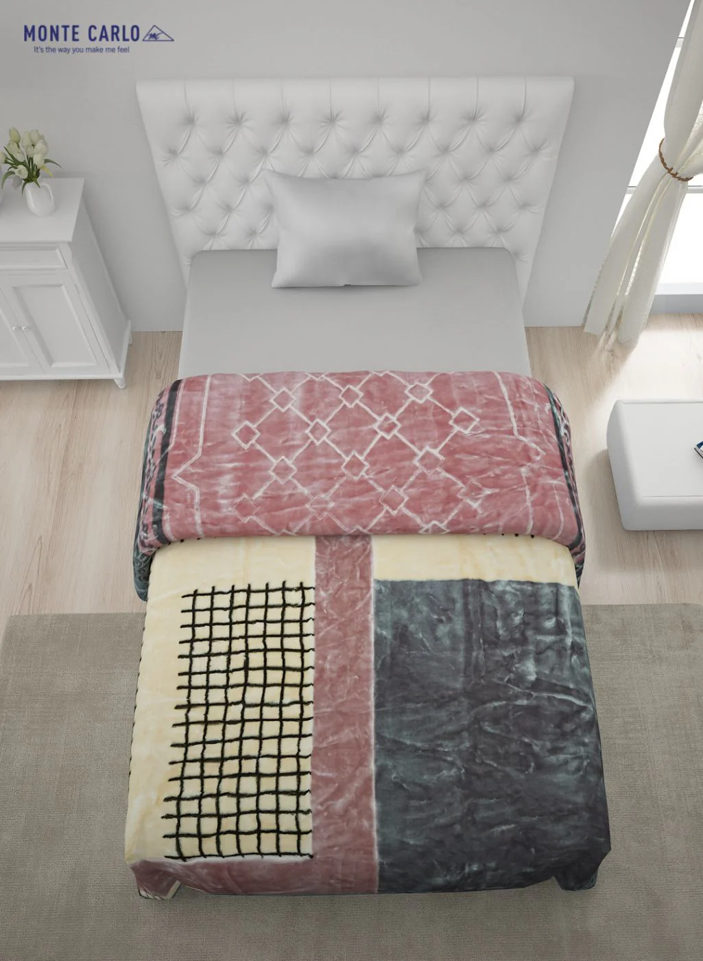 Printed Mink Single Blanket for Heavy Winter -2 Ply - Image 4
