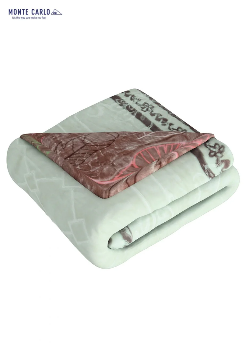 Printed Mink Single Blanket for Heavy Winter -2 Ply - Image 6