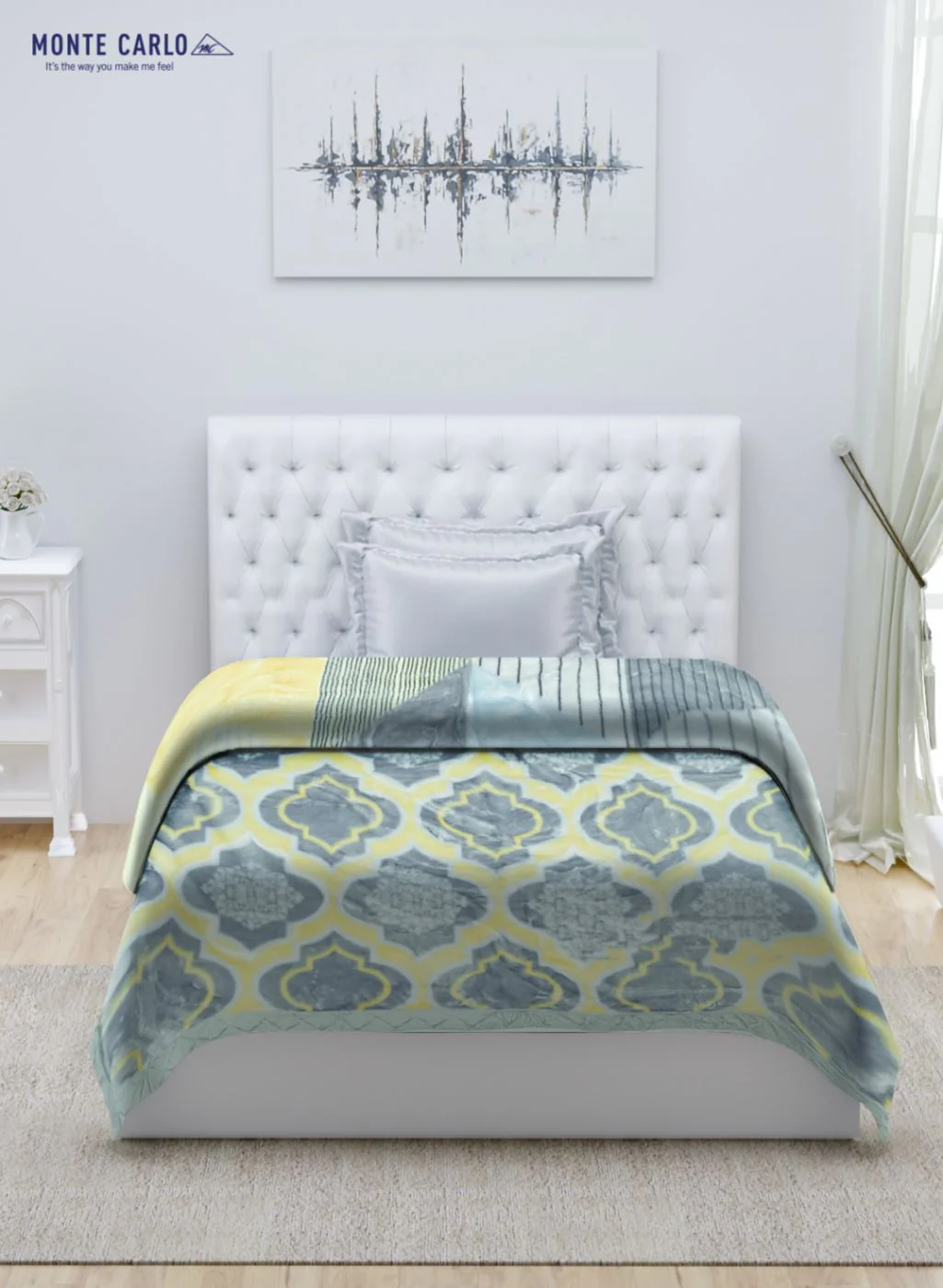 Printed Mink Single Blanket for Heavy Winter -2 Ply - Image 3