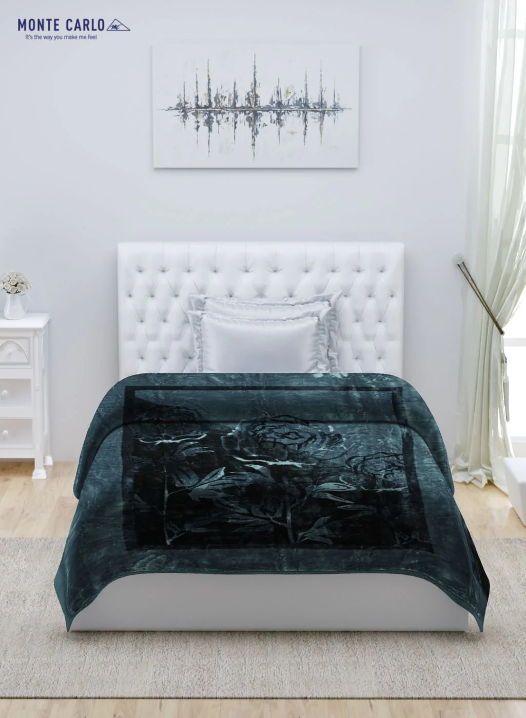 Printed Mink Single Blanket for Mild Winter - 2 Ply - Image 3