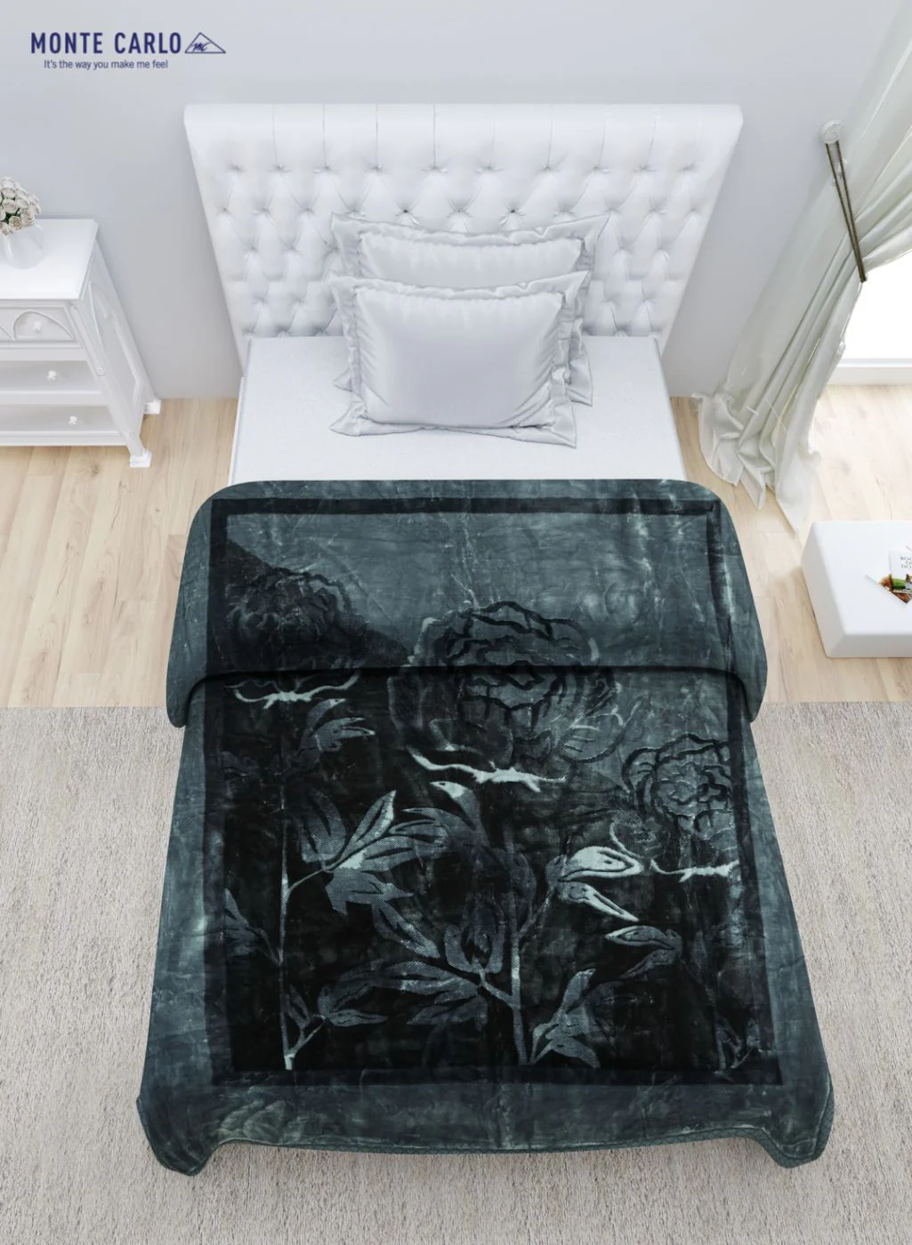 Printed Mink Single Blanket for Mild Winter - 2 Ply - Image 4