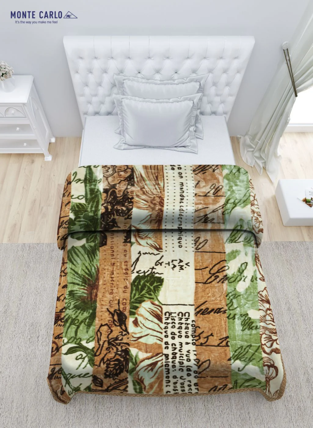 Printed Mink Single Blanket for Mild Winter - 2 Ply - Image 4