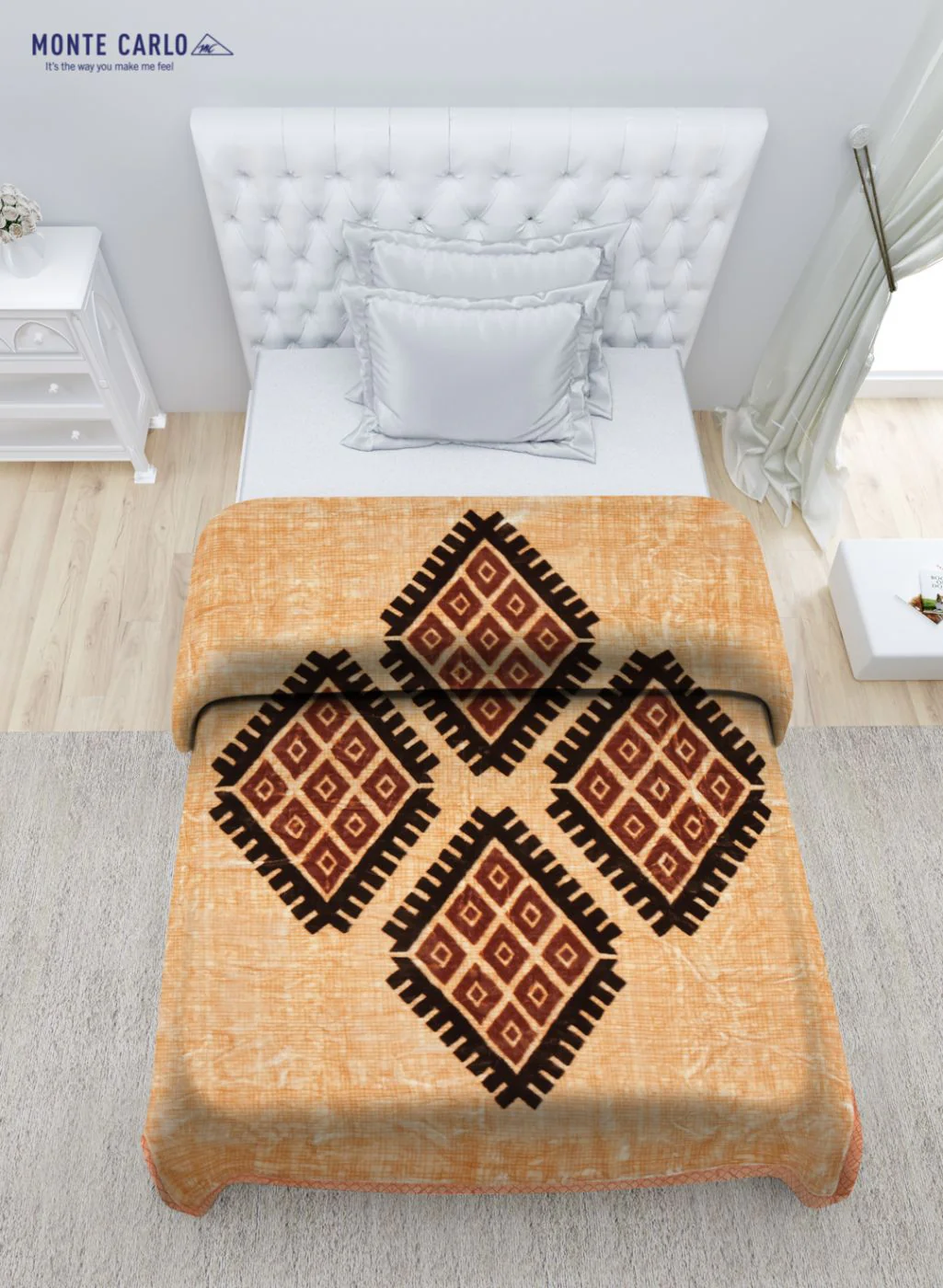 Printed Mink Single Blanket for Mild Winter - 2 Ply - Image 4