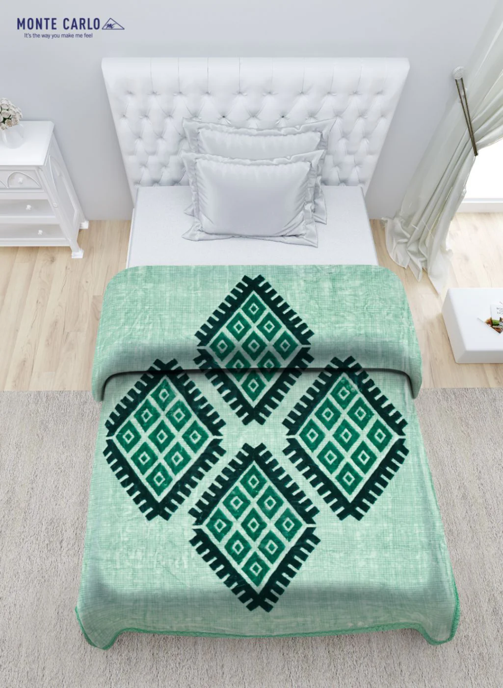 Printed Mink Single Blanket for Mild Winter - 2 Ply - Image 4