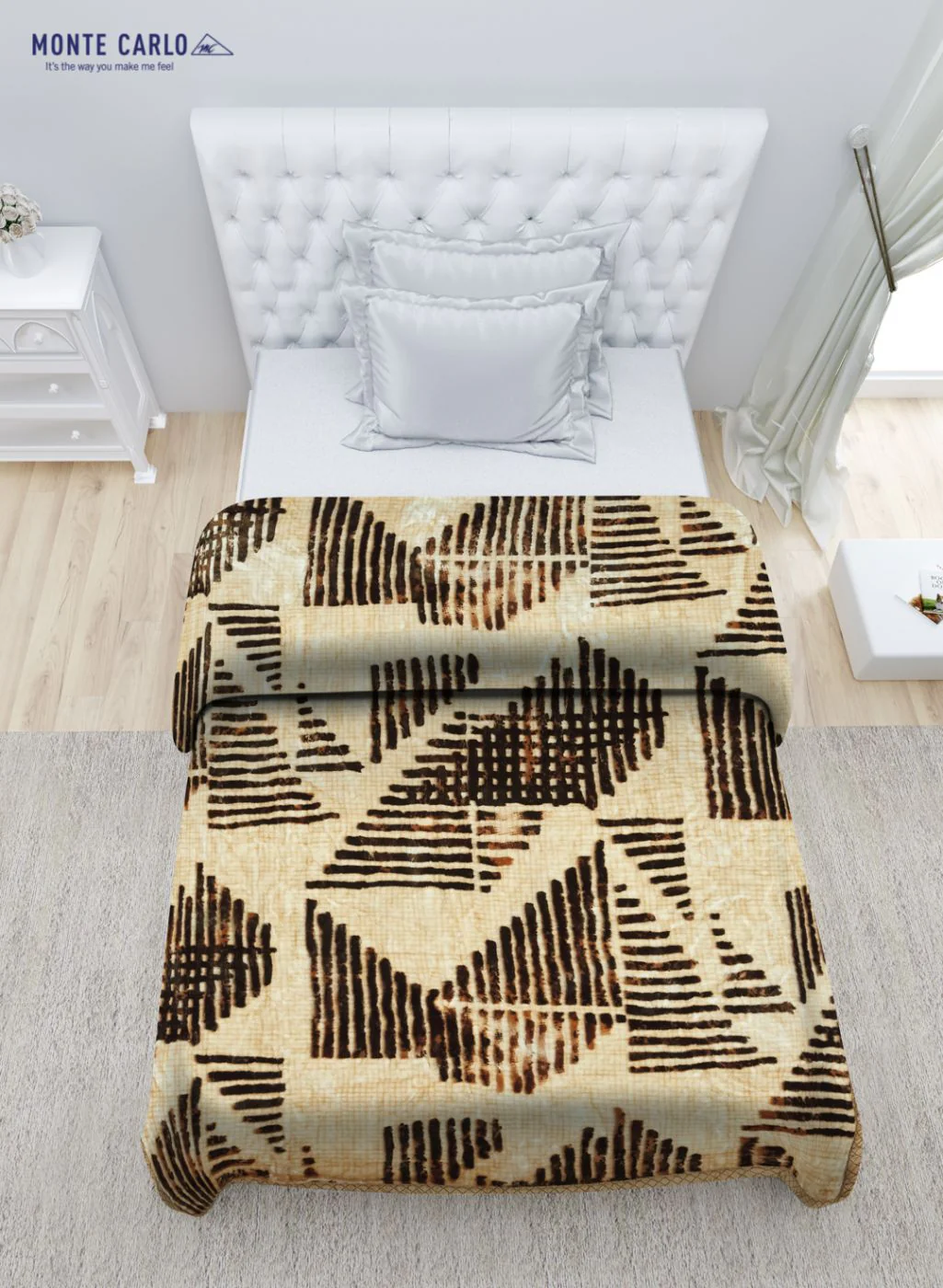 Printed Mink Single Blanket for Mild Winter - 2 Ply - Image 4