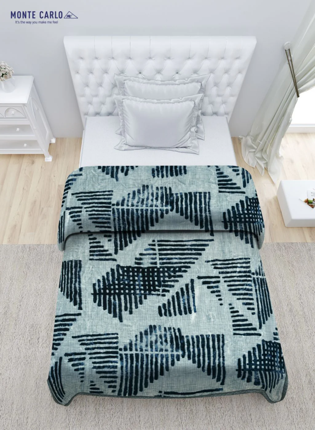 Printed Mink Single Blanket for Mild Winter - 2 Ply - Image 4