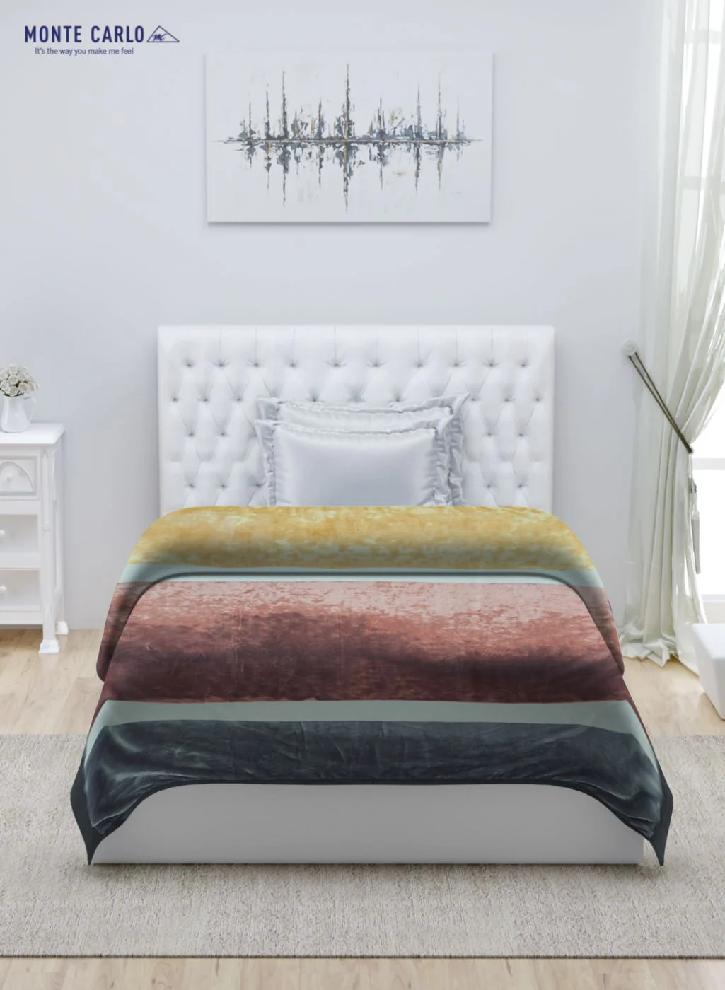 Printed Mink Single Blanket for Mild Winter - 2 Ply - Image 3