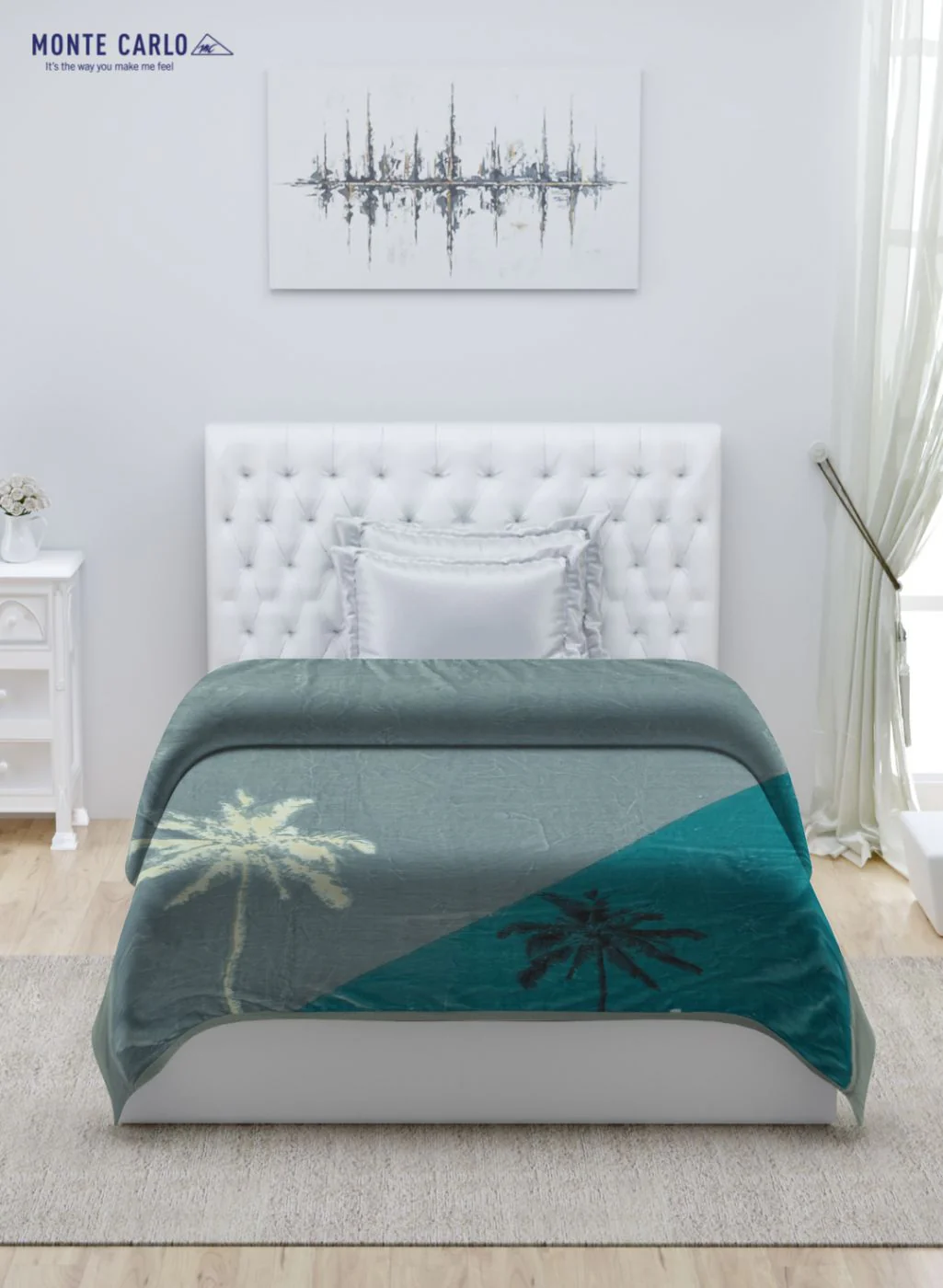 Printed Mink Single Blanket for Mild Winter - 2 Ply - Image 3
