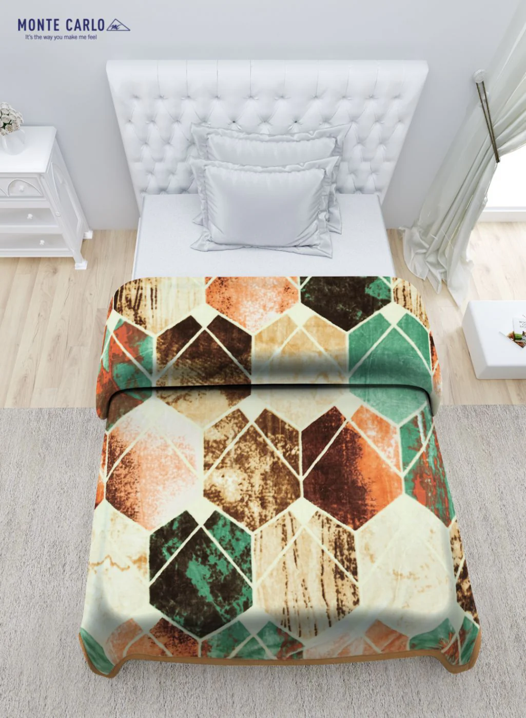 Printed Mink Single Blanket for Mild Winter - 2 Ply - Image 4
