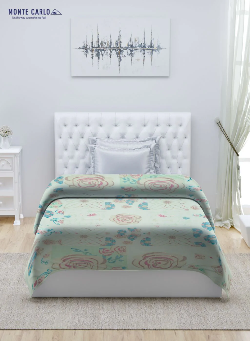 Printed Mink Single Blanket for Mild Winter - 2 Ply - Image 3
