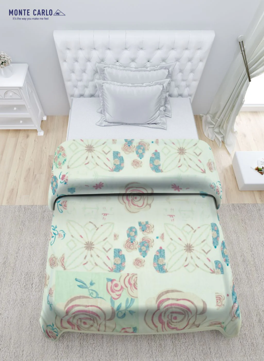 Printed Mink Single Blanket for Mild Winter - 2 Ply - Image 4
