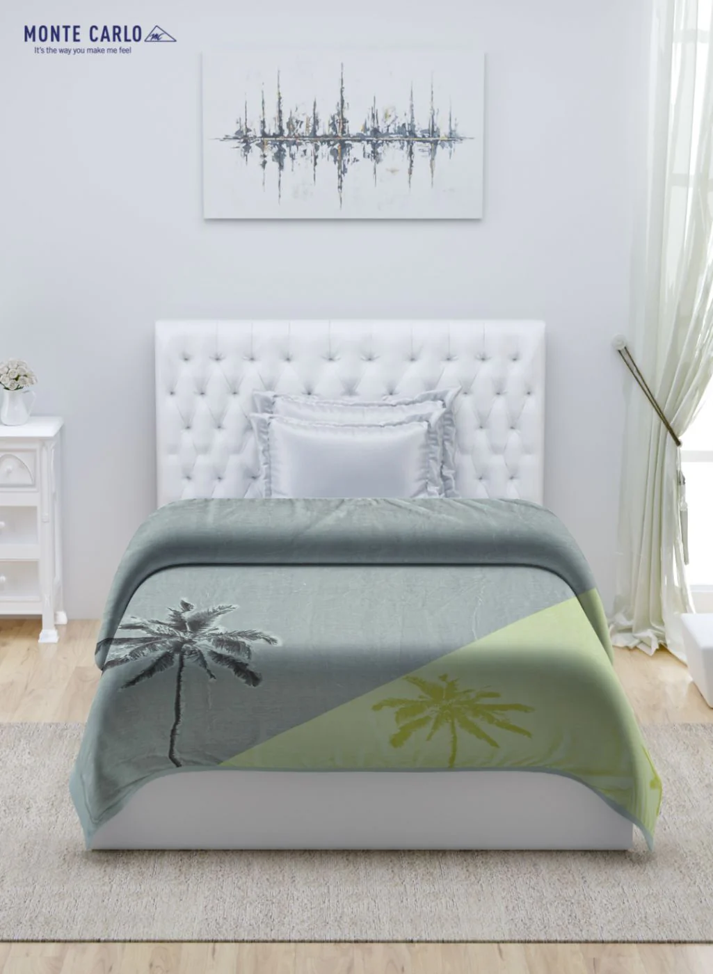 Printed Mink Single Blanket for Mild Winter - 2 Ply - Image 3