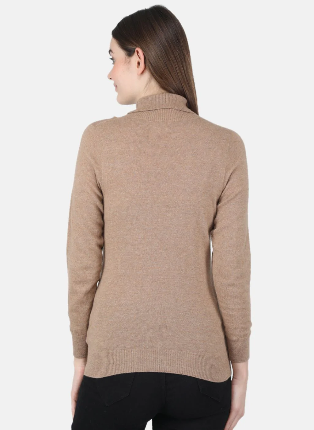 Women Beige Solid Top - Image 3