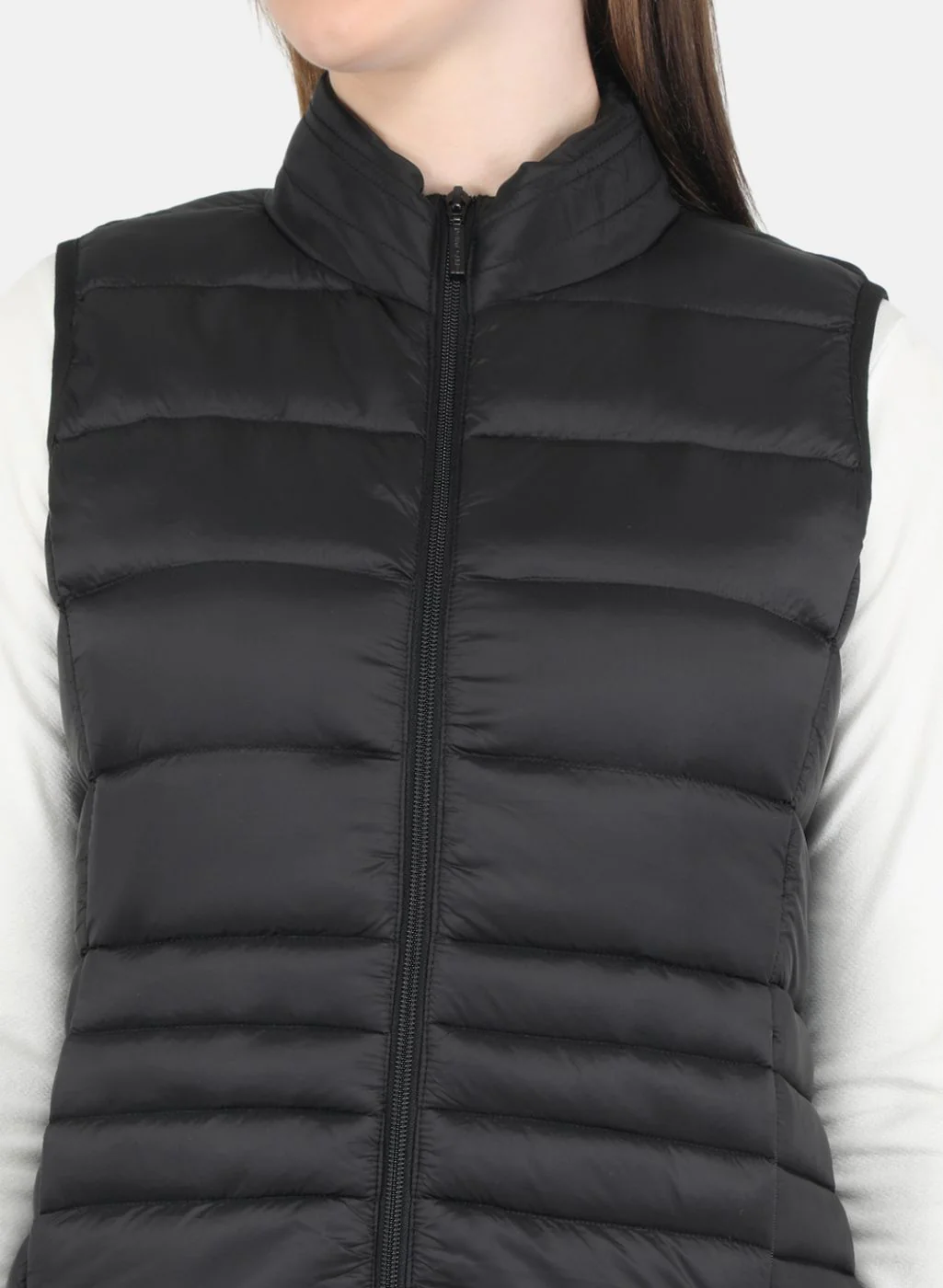 Women Black Puffer Jacket - Image 5