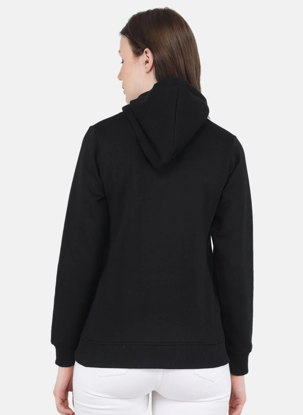 Women Black Embroidered Sweatshirt - Image 3