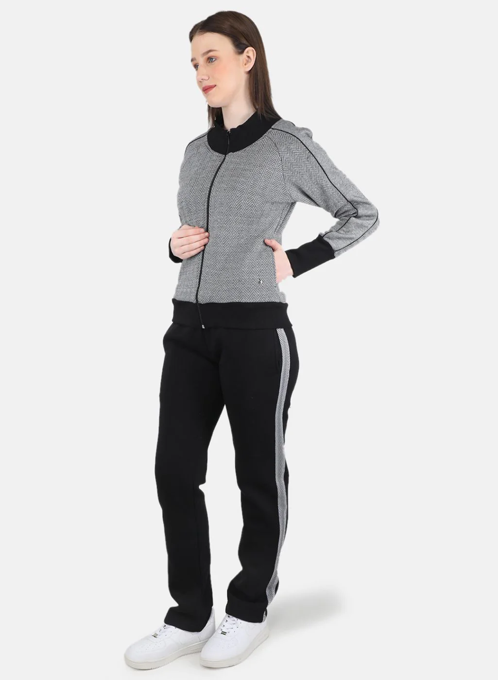 Women Black Jaquard CoordiNAte Set - Image 2