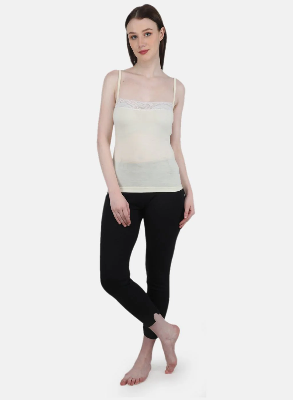 Women Black Solid Thermal Lower - Image 4