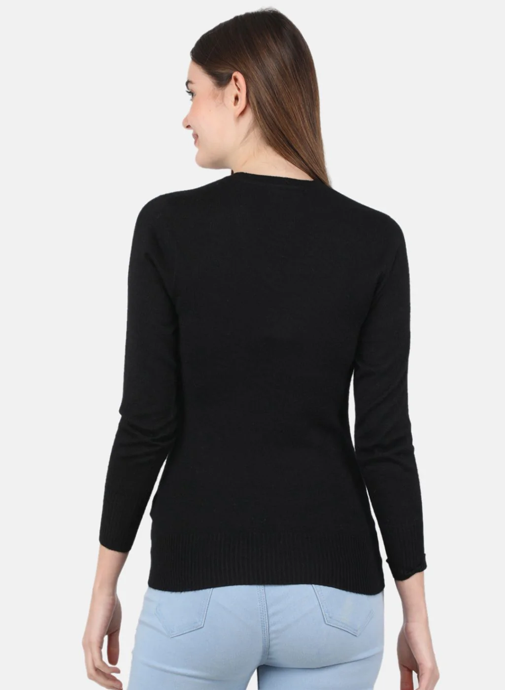 Women Black Solid Top - Image 3