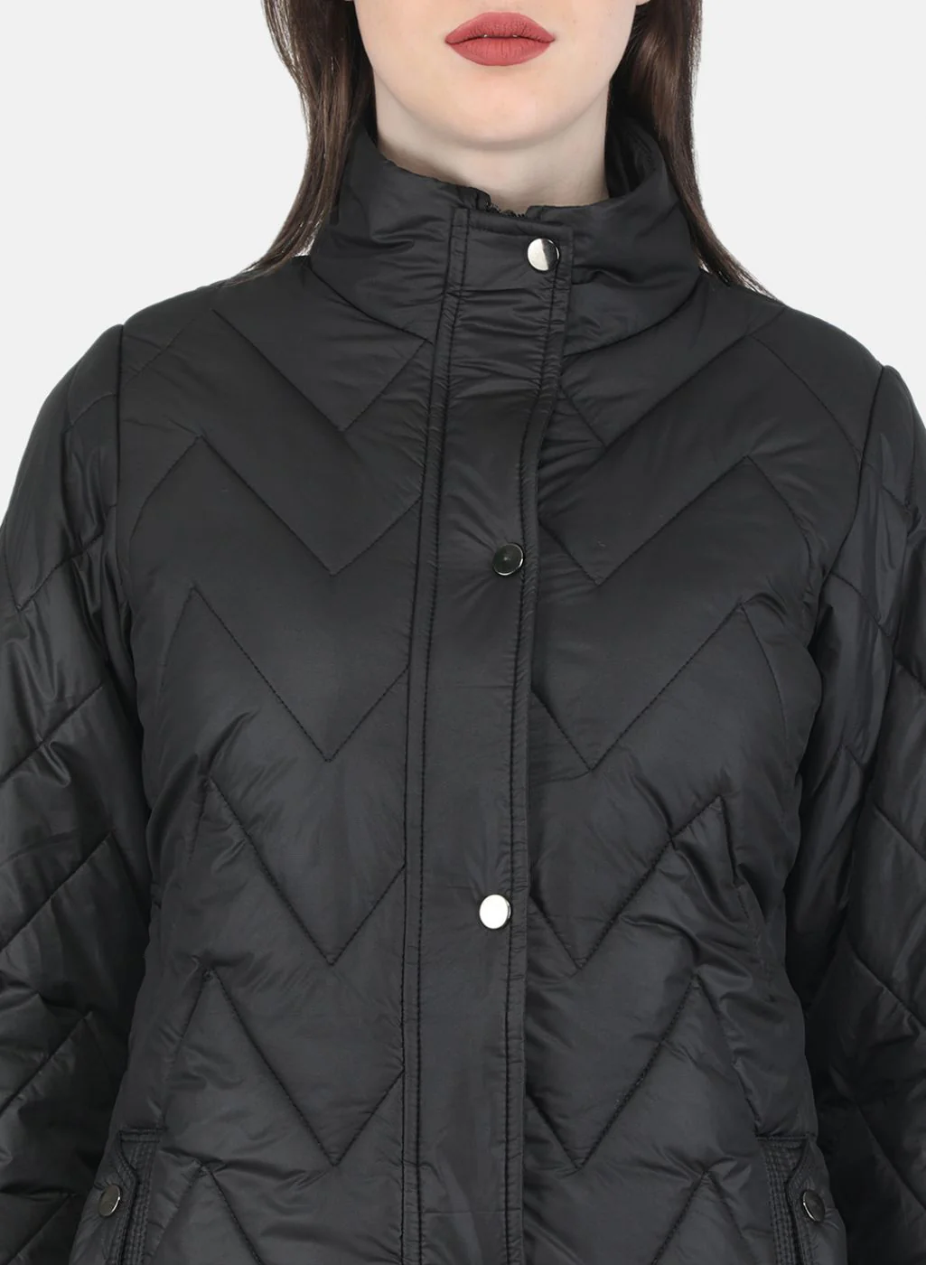 Women Black Stripe Jacket - Image 5