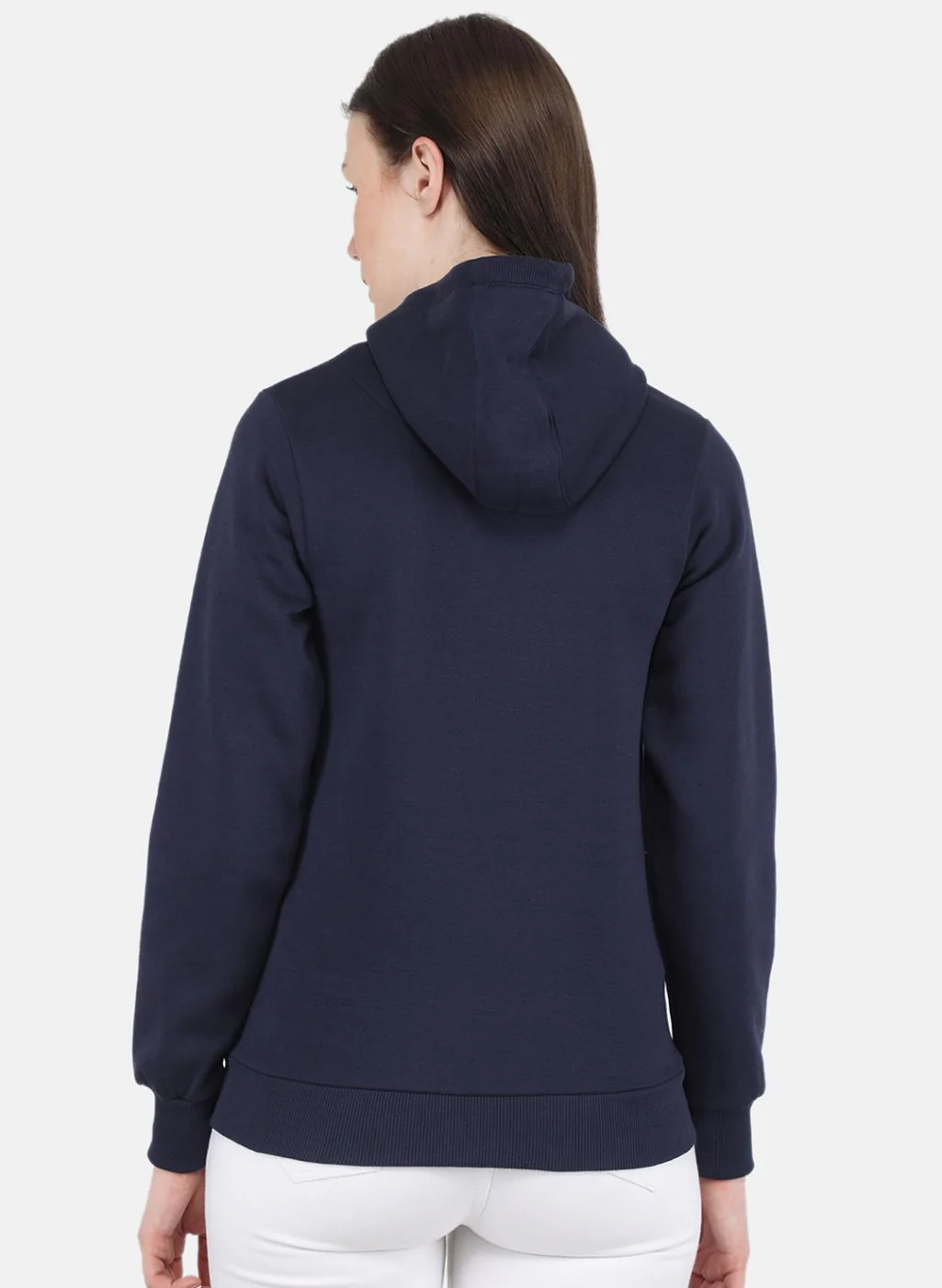 Women Blue Printed Sweatshirt - Image 3