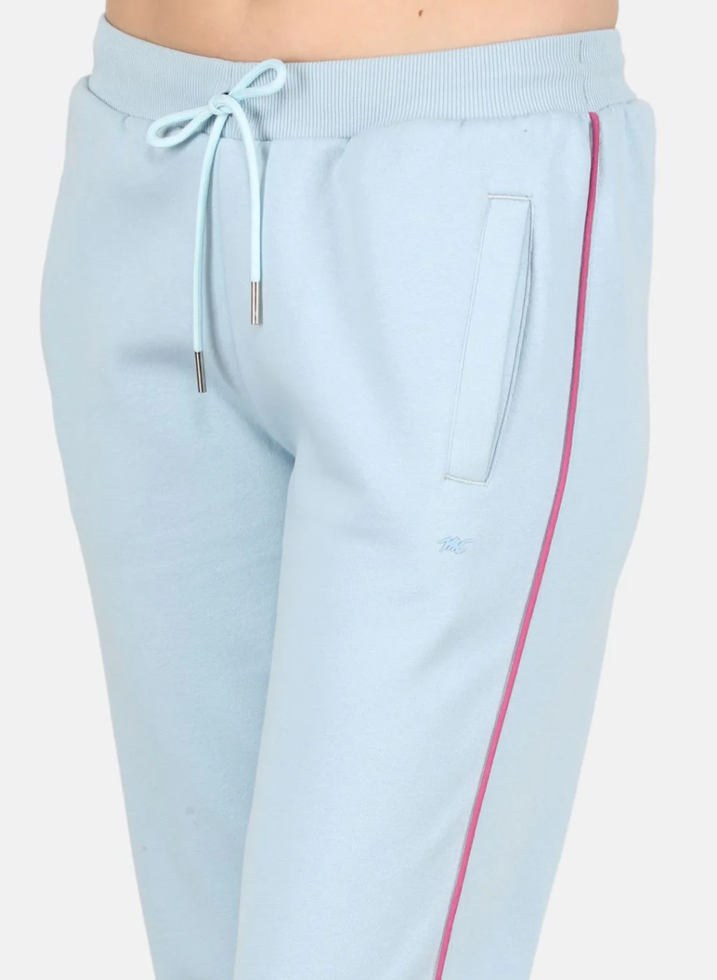 Women Blue Printed Tracksuit - Image 6