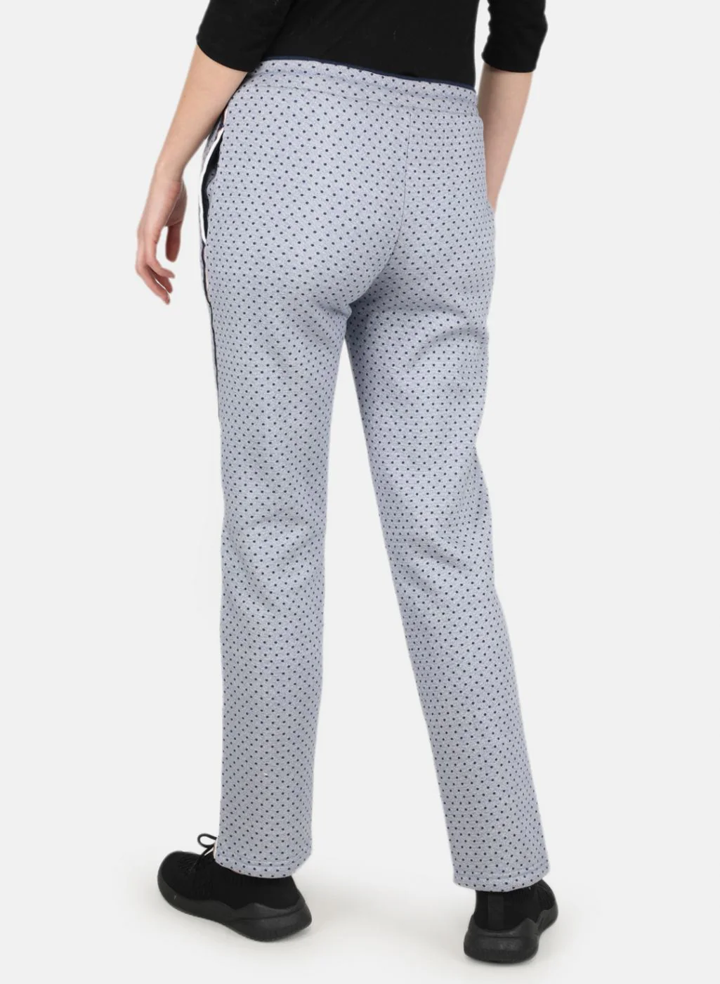 Women Blue Regular Fit Winter Lower - Image 3