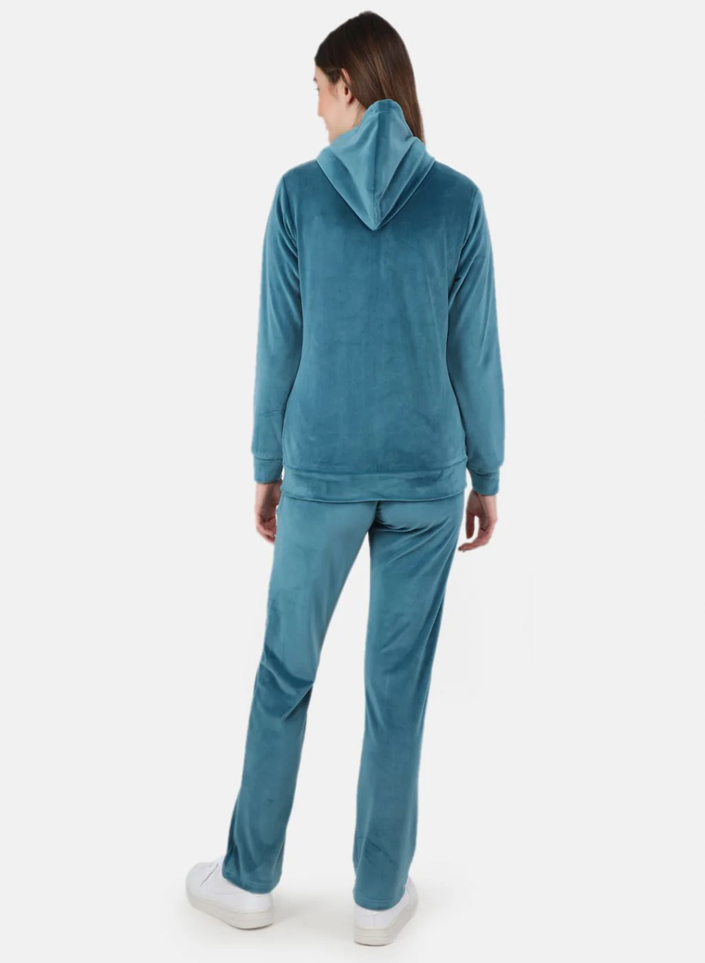 Women Blue Solid Tracksuit - Image 3